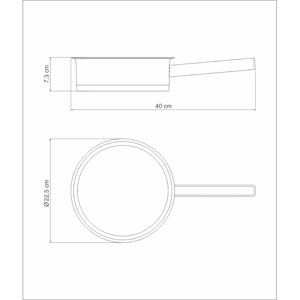 Frigideira Tramontina Perfil em Aço Inox Fundo Triplo 20 cm 2,1 Litros