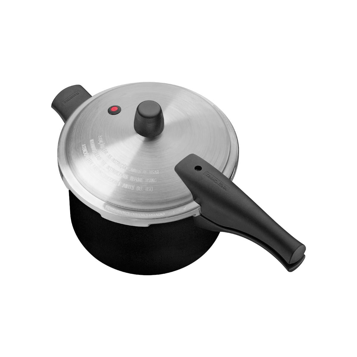 Panela de Pressão Tramontina Vancouver Alumínio Antiaderente Starflon Max Preto 20 cm 3 L