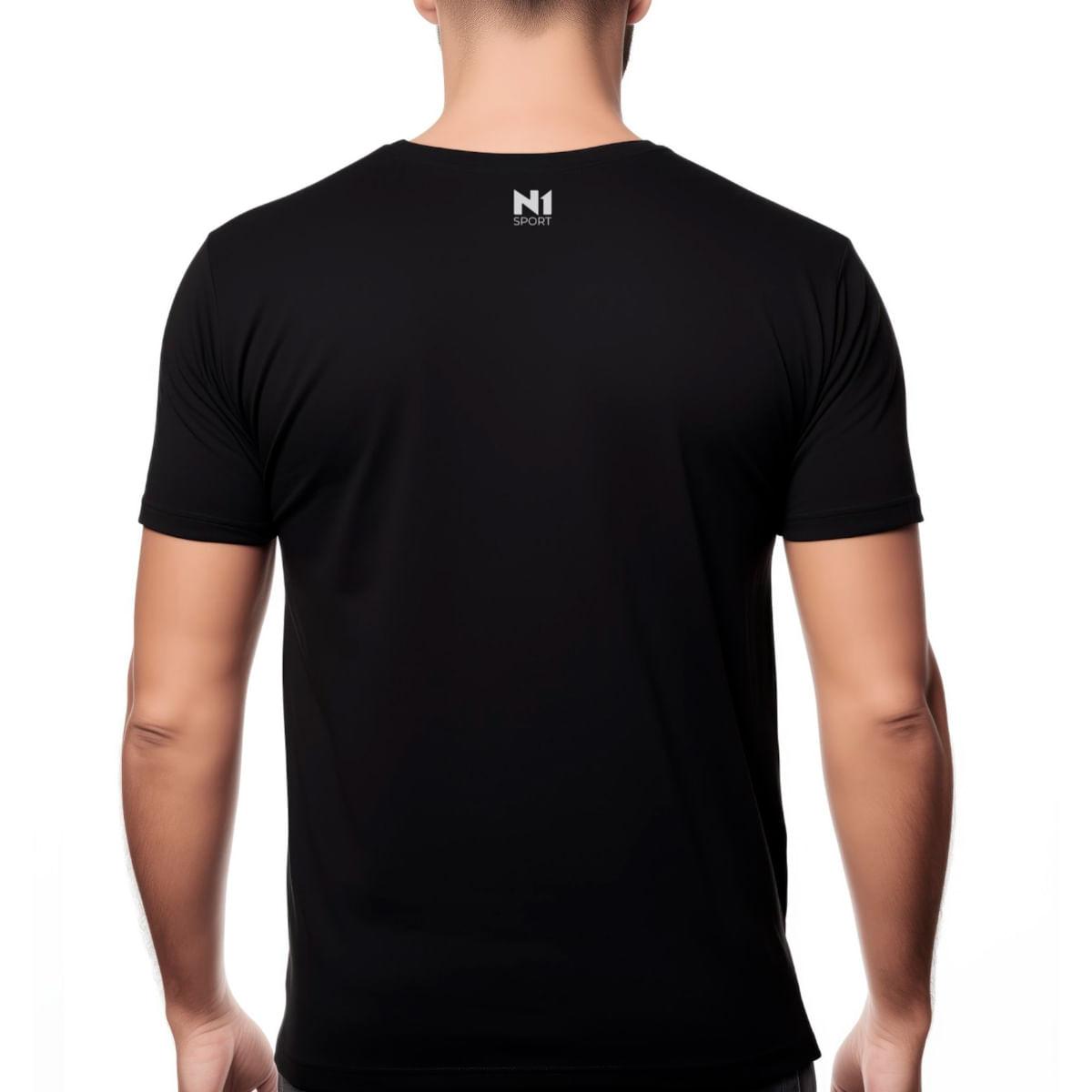 Camiseta N1 Unstoppable 100% Algodão Pima Preto