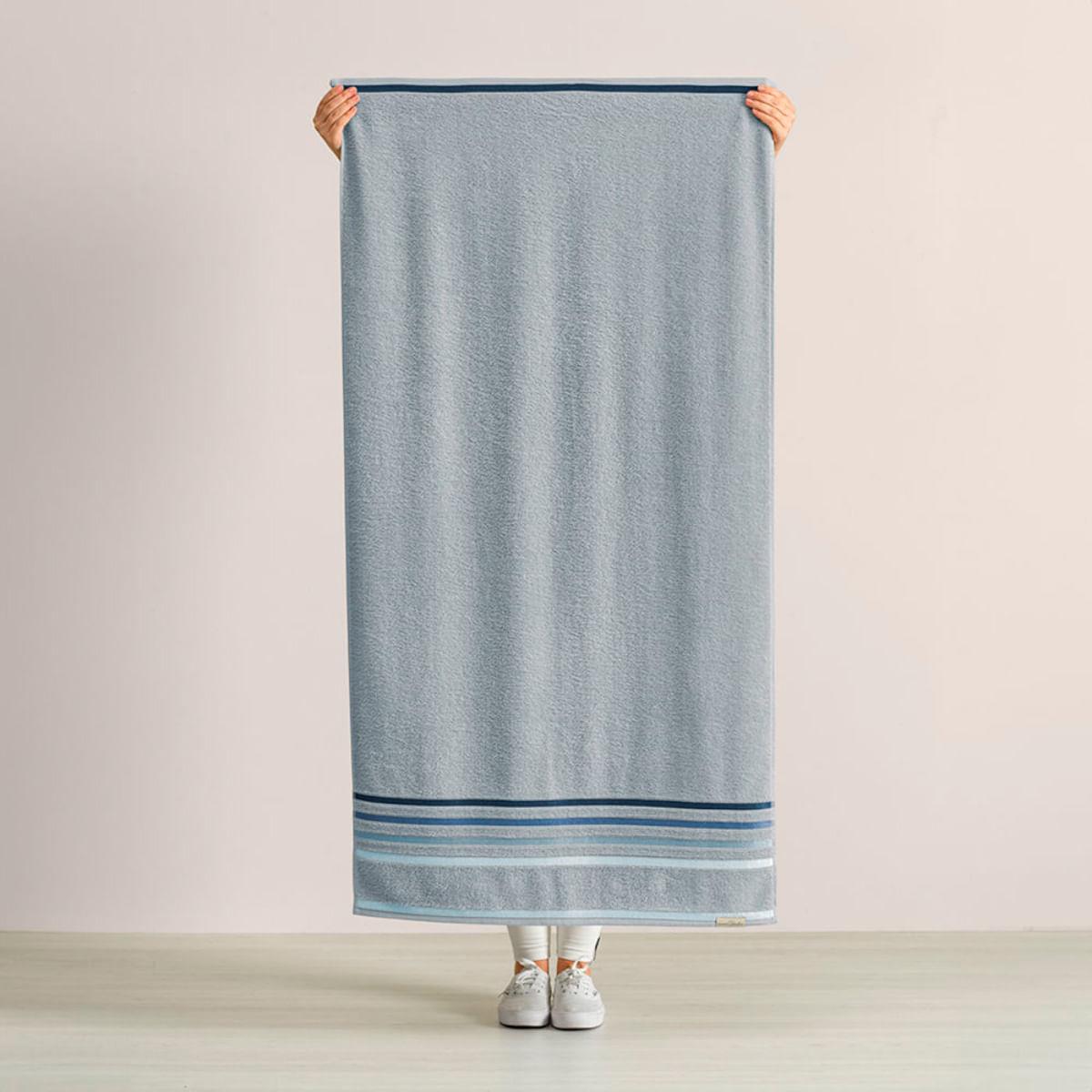 Toalha de Banho Karsten Fio Penteado Lumina Allure Azul 140x70 cm