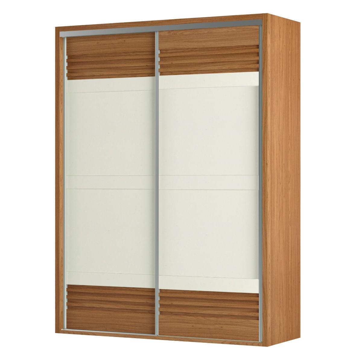 Guarda-Roupa Solteiro 2 Portas de Correr 2 Gavetas 179 cm Freijó TW601 JJ Dalla Costa