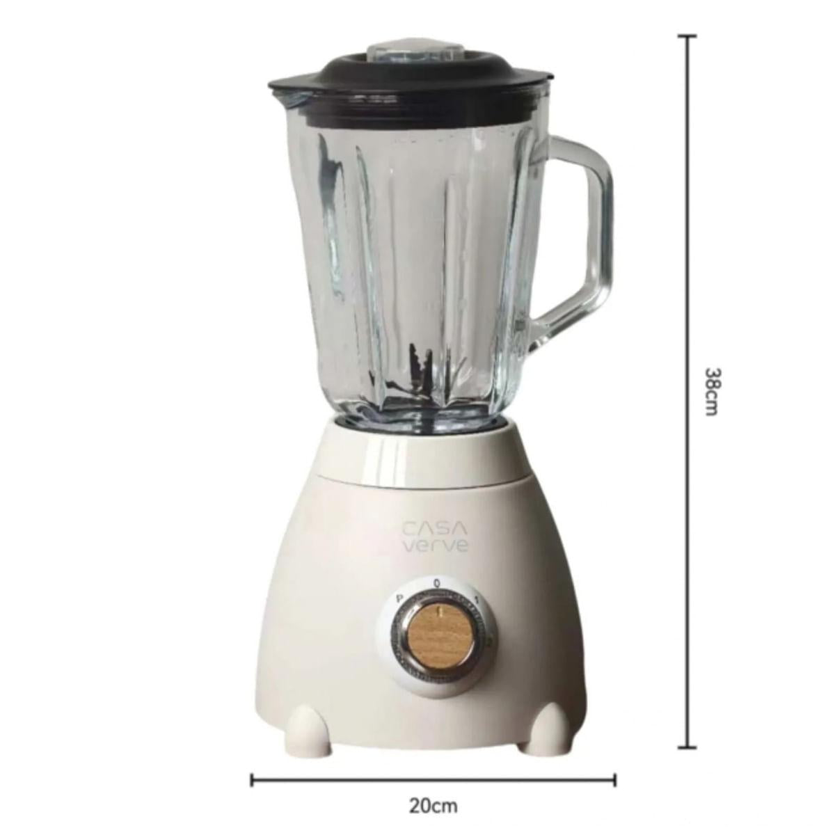 Liquidificador Turbo Power Jarra de Vidro 1,5 L Creme Vintage 220V Lucent Life