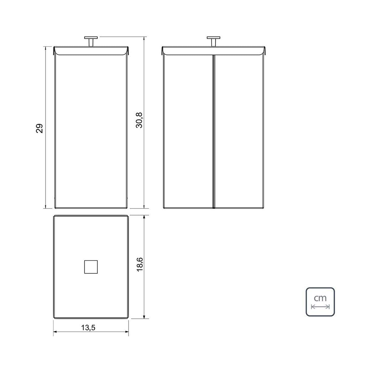 Lixeira Tramontina Luz Slim em Aço Inox Rose 5,5 Litros Outlet
