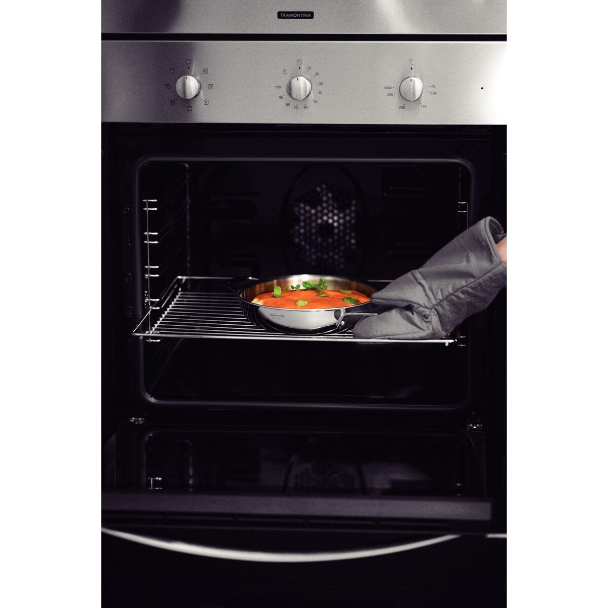 Frigideira Pergaminho Tramontina Aço Inox Corpo Triplo 20 cm 1,2 Litros