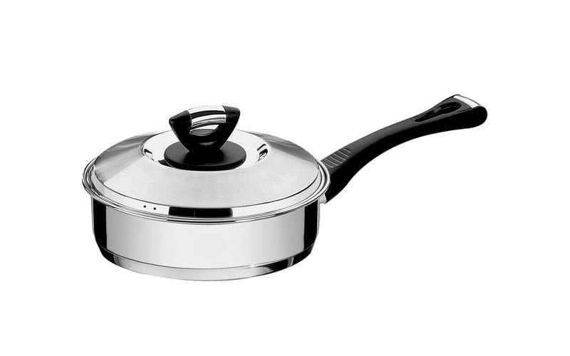 Frigideira Aço Inox com Cabo e Tampa SOLAR BAQUELITE 20cm Tramontina 62720200