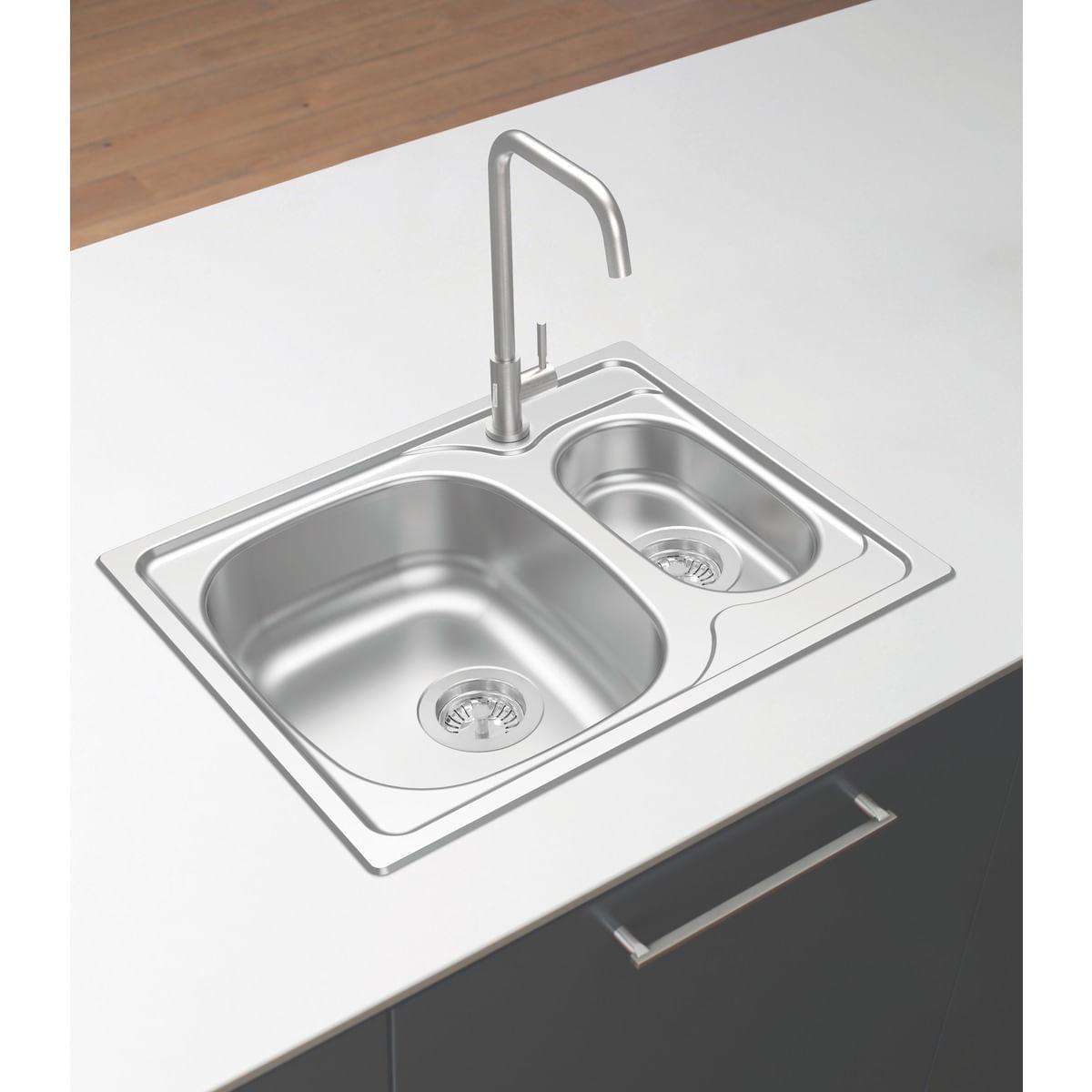 Cuba de Sobrepor Inox Acetinado 62,5x50cm Vega 1.5C 34 R Tramontina 93823612