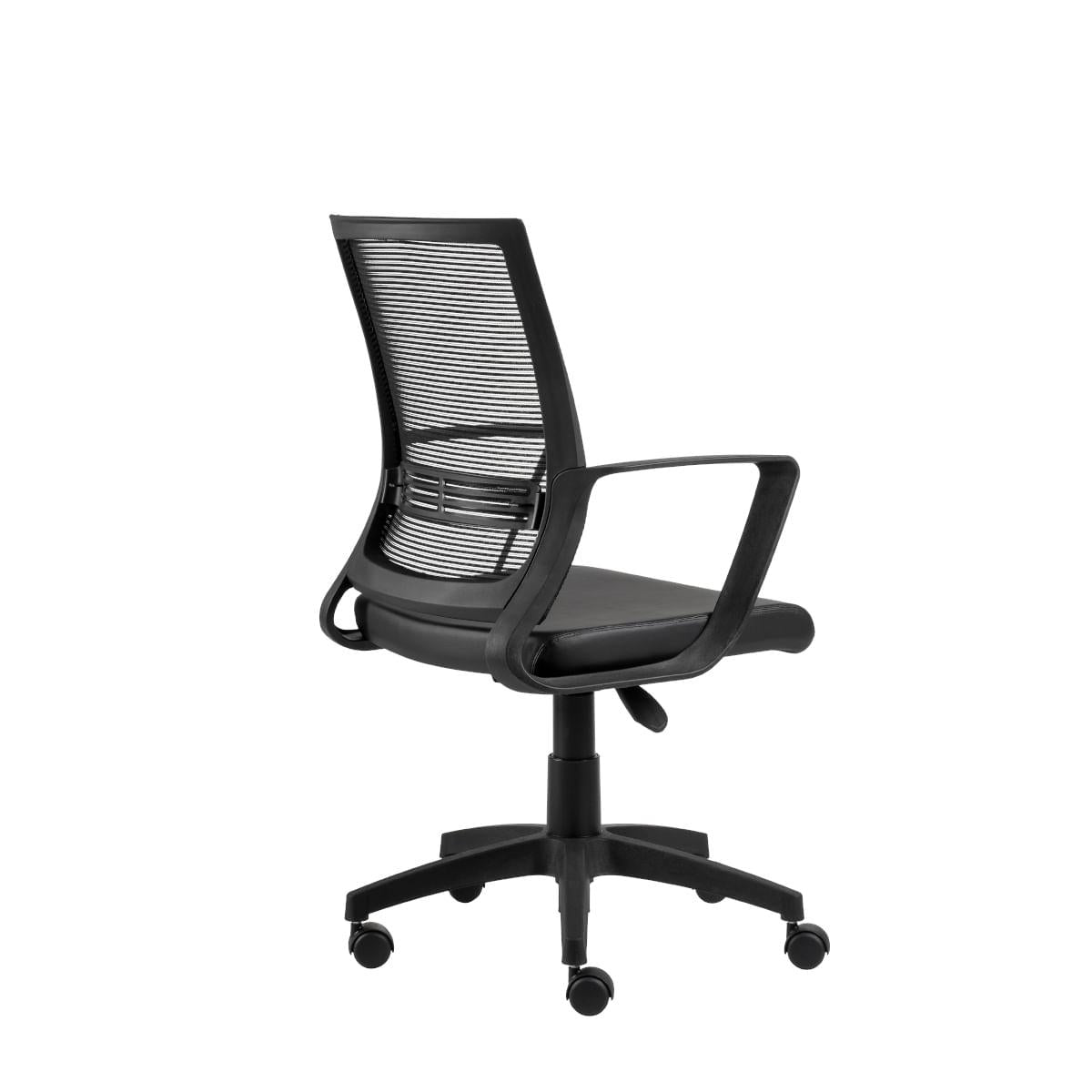 Cadeira de Escritório Giratória Stay Encosto em Tela Universal Base Nylon Preta Roal