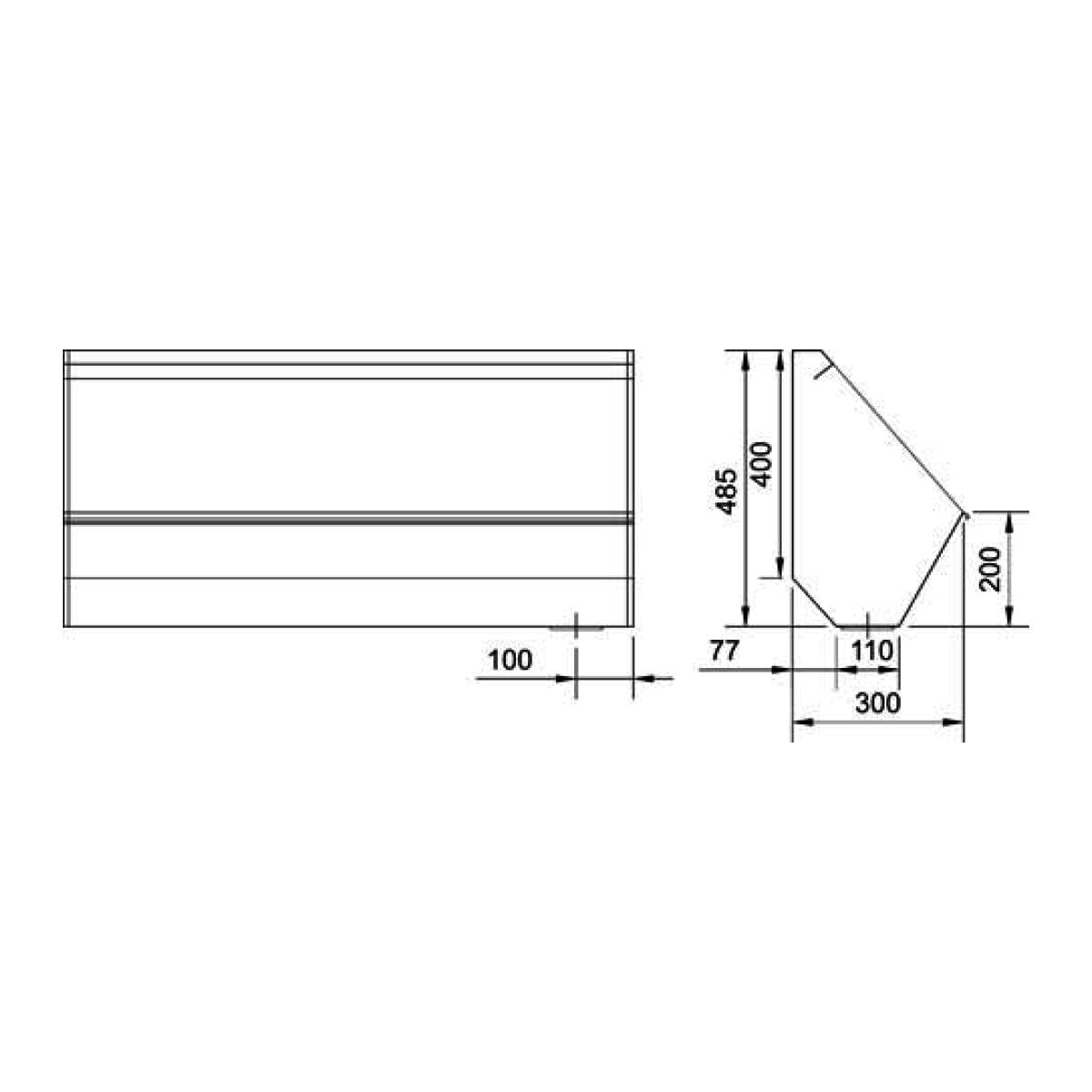 Mictório Coletivo 150 cm em Aço Inox Docol