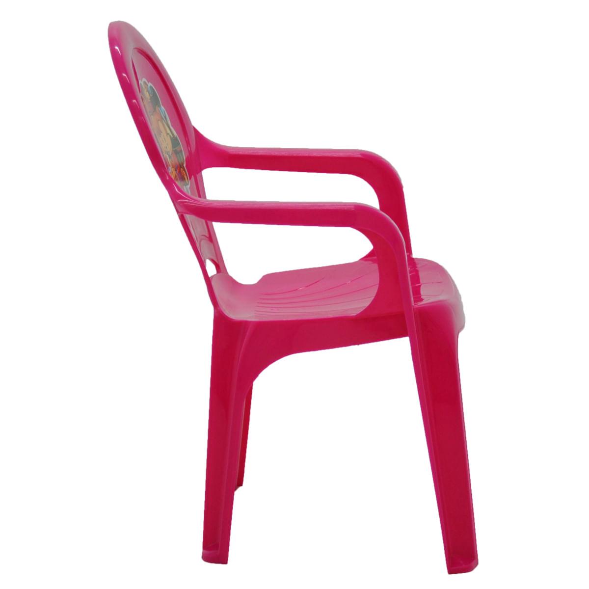Cadeira Infantil Tramontina Catty em Polipropileno Rosa Adesivado