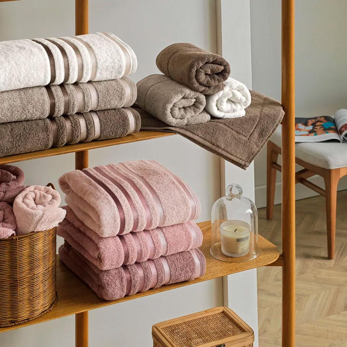 Jogo de Banho 5 Peças Fio Penteado Karsten Lumina Lunar Gris