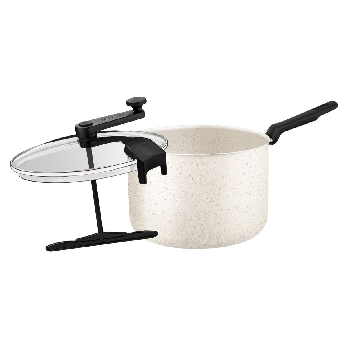 Pipoqueira Tramontina Loreto em Alumínio Starflon Max Bege 20 cm 3,5 L