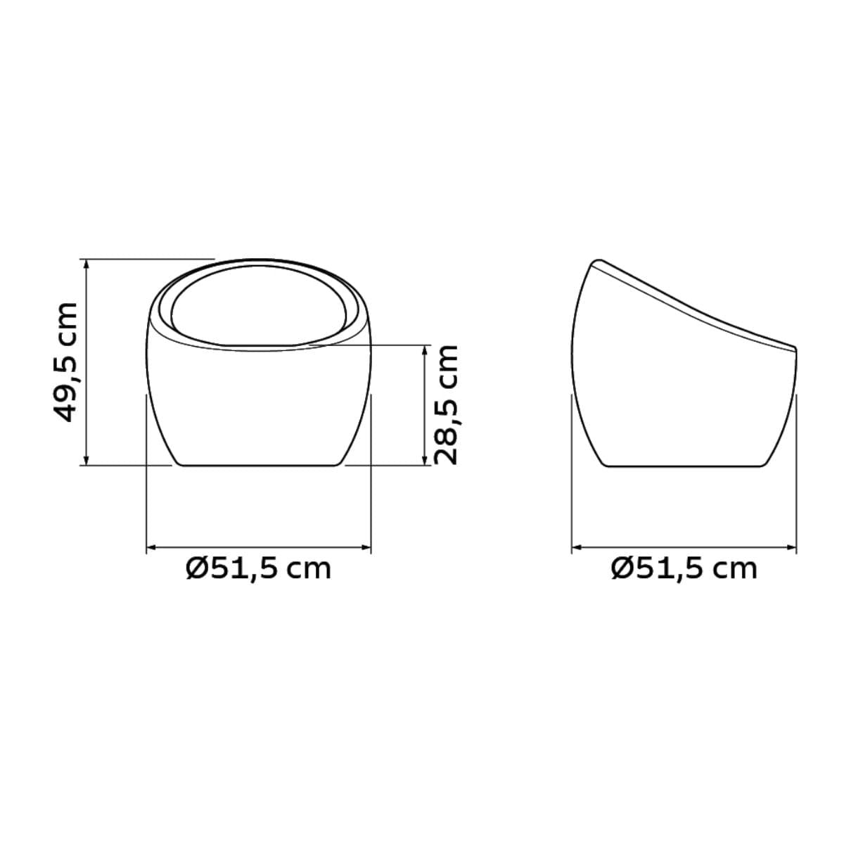Poltrona Tramontina Oca Infantil Lumiére em Polietileno com Lâmpada Led