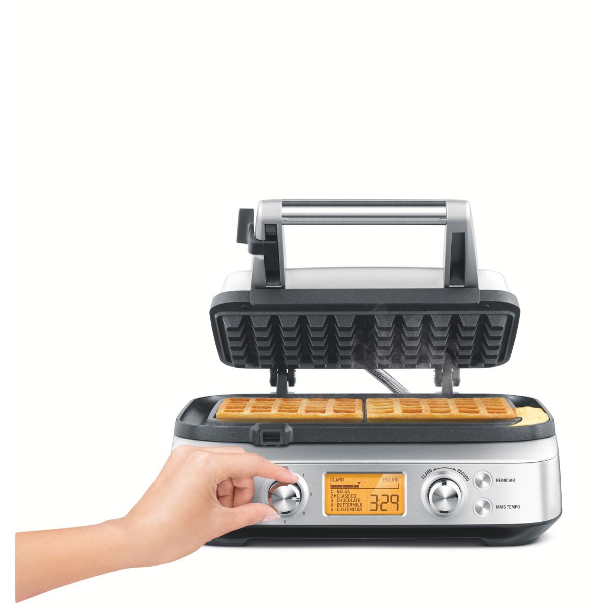 Máquina de Waffle Tramontina by Breville em Aço Inox Fosco 12 Funções 127 V