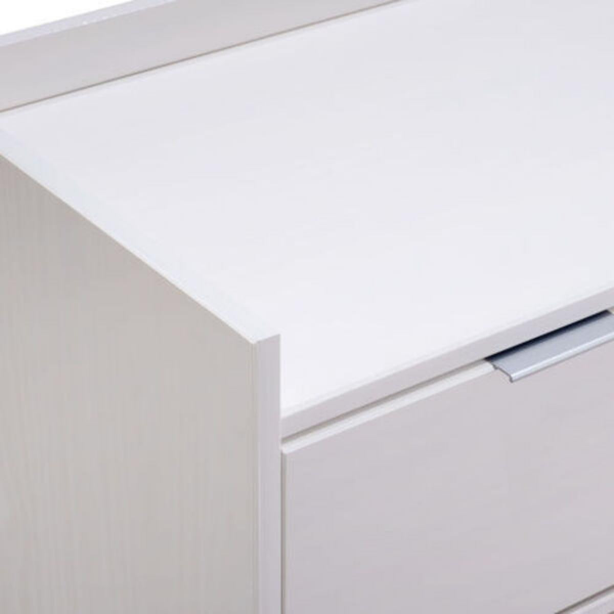 Cômoda 9 Gavetas Laca Branco em Madeira 150x43x92 cm Marin
