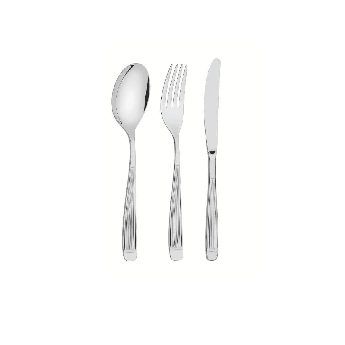 Faqueiro Tramontina Athenas 101 Peças em Aço Inox com Faca de Mesa