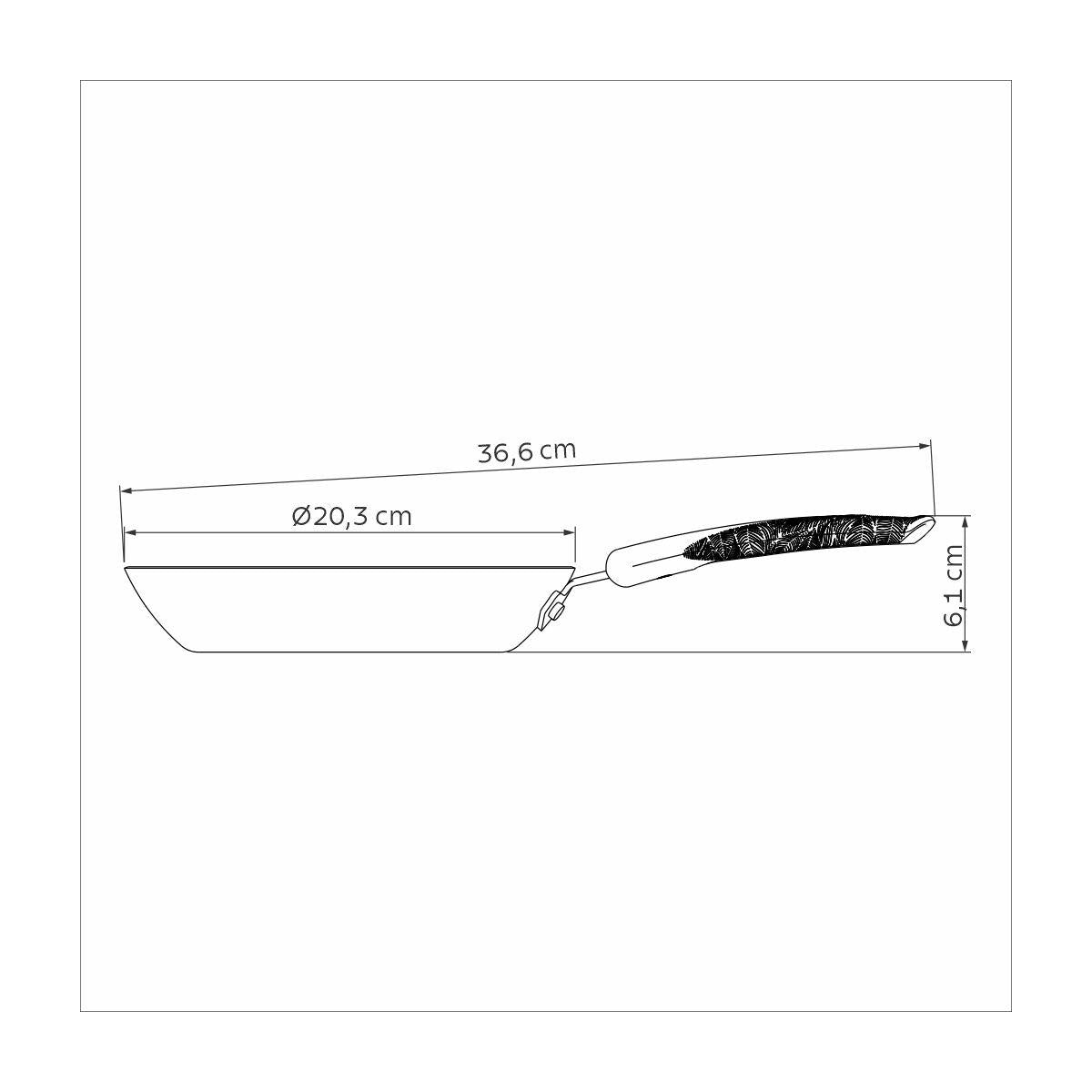 Frigideira Tramontina Lyf em Alumínio 20 cm 0,8 L Antiaderente Starflon Max Verde Natureza