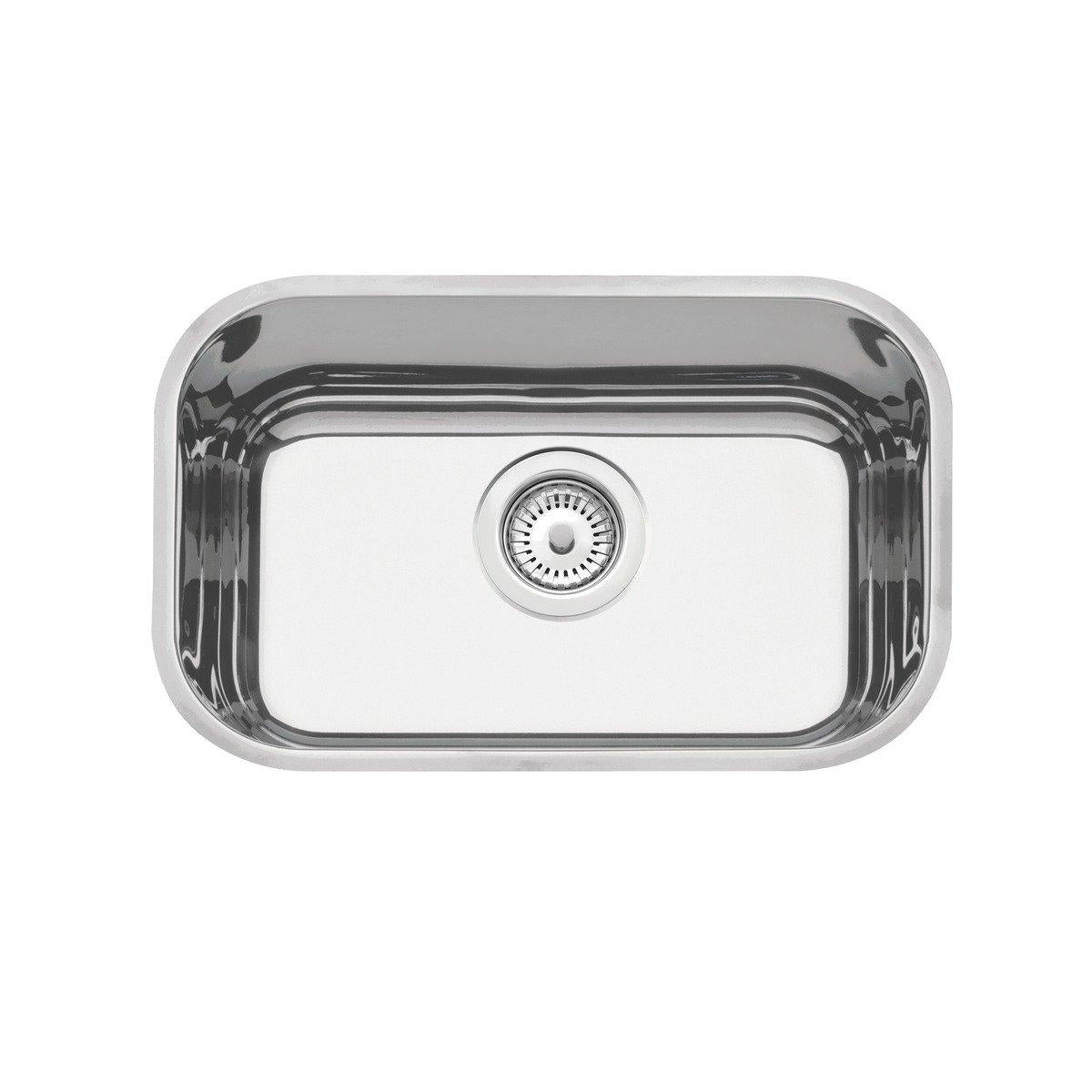 Cuba de Embutir Tramontina Lavínia Perfecta 47 BL em Aço Inox Polido 47 x 30 x 14 cm com Válvula