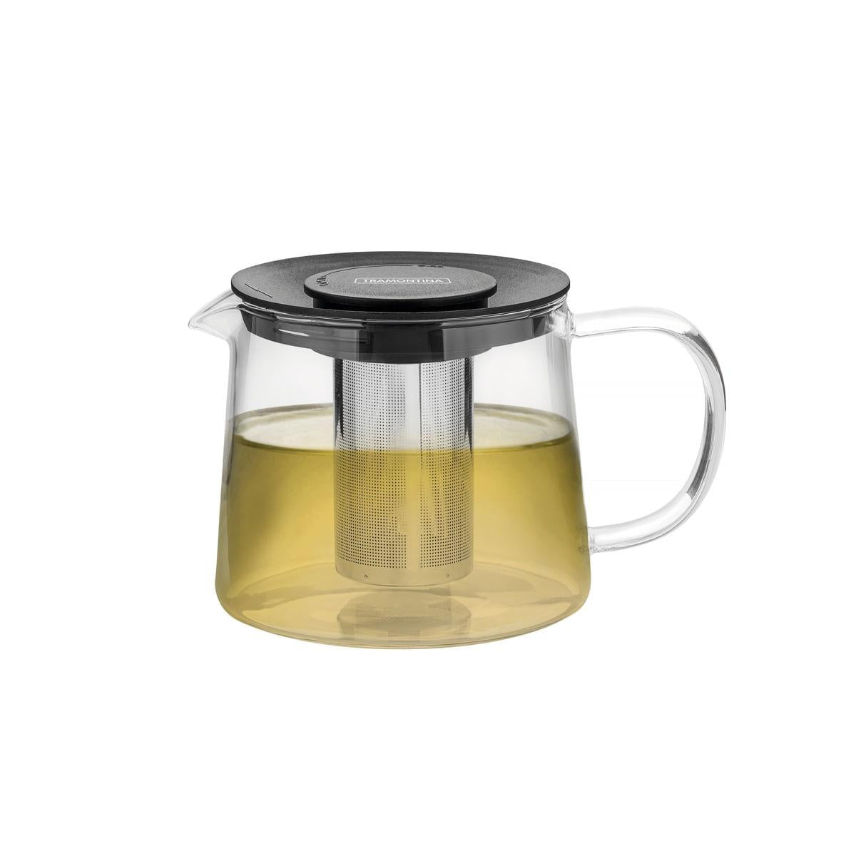 Bule para Chá Tramontina em Vidro e Aço Inox com Infusor 900 ml