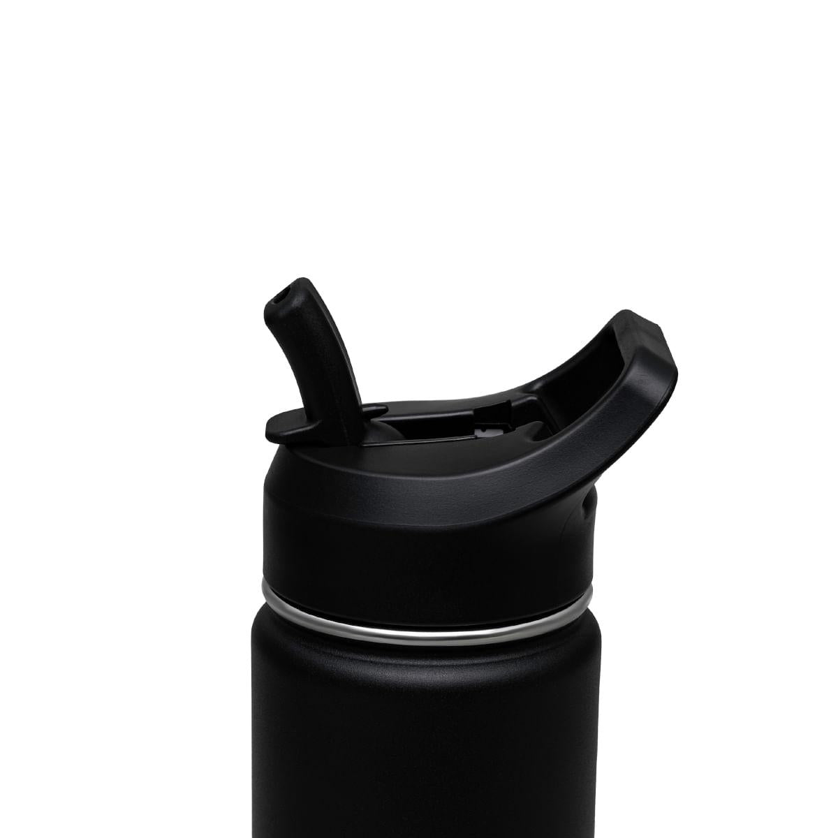Garrafa Térmica Tramontina 650 ml Preta com Canudo