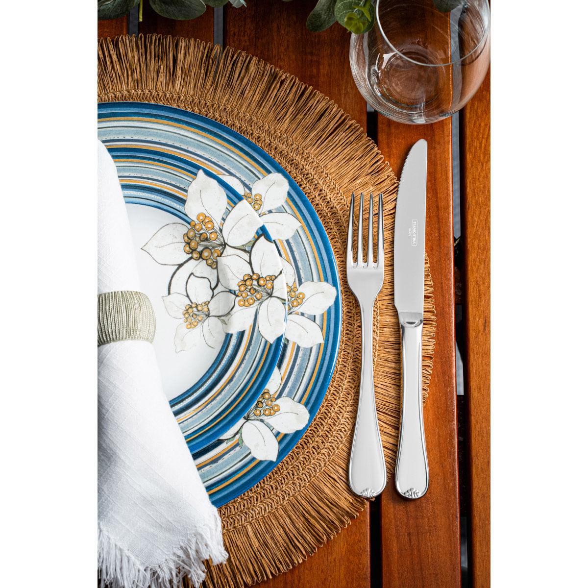 Aparelho de Jantar Tramontina Nix em Porcelana Decorada 30 Peças