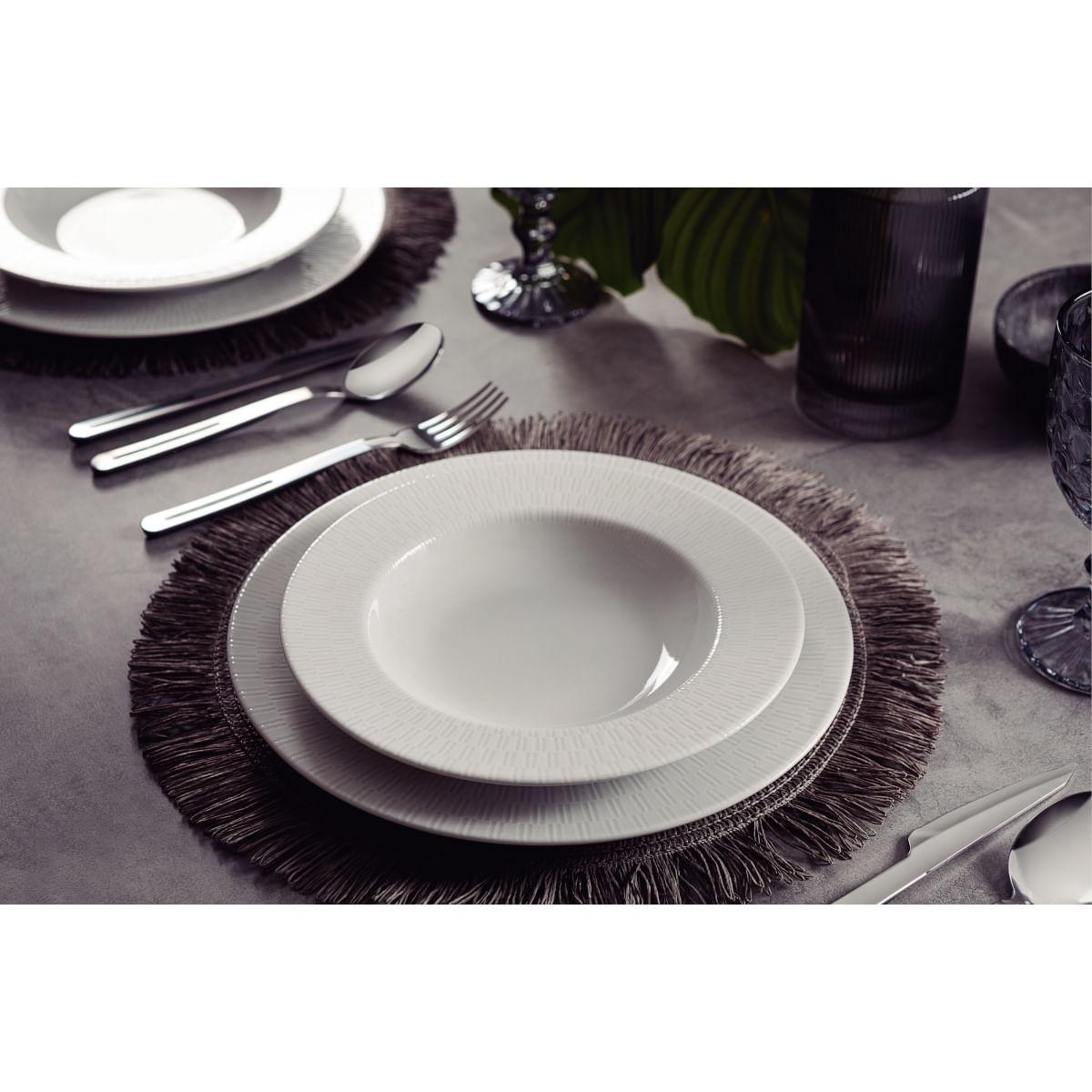 Aparelho de Jantar Tramontina Santorini em Porcelana Decorada 20 Peças