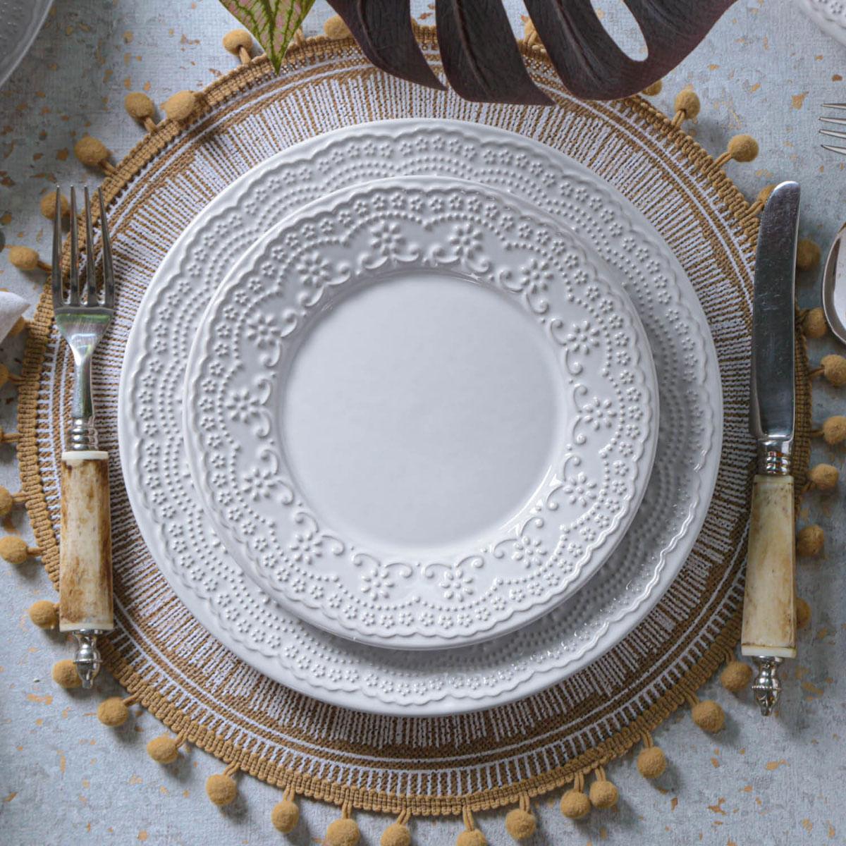 Aparelho de Jantar 30 Peças Madeleine Branco Porto Brasil