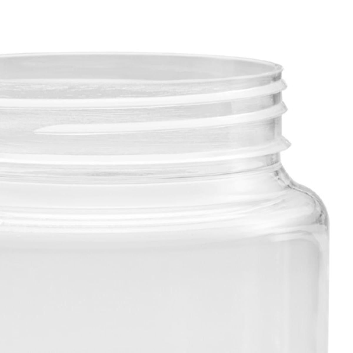 22un Pote Multiuso Plástico 500ml com Tampa Branco Preto G1550 Galvanotek