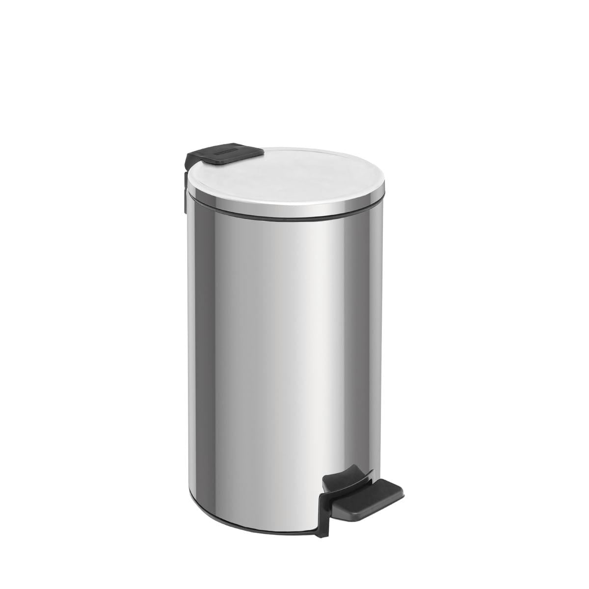 Lixeira com Pedal Tramontina Loop Aço Inox Polido 5 Litros