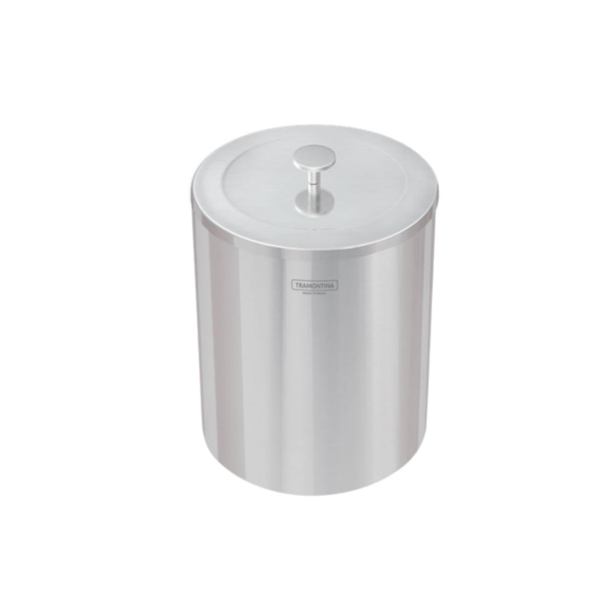Lixeira Inox Tramontina Útil 5 Litros com Acabamento Scotch Brite OUTLET