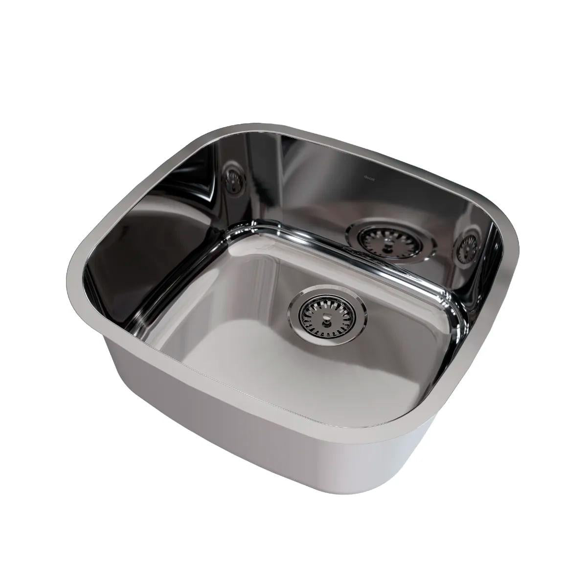 Cuba de Embutir Docol Invicta 46x42x22cm em Aço Inox Alto Brilho