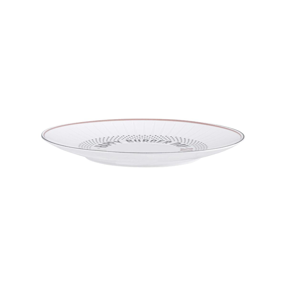 Prato Raso Tramontina Chicago em Porcelana Decorada 25 cm