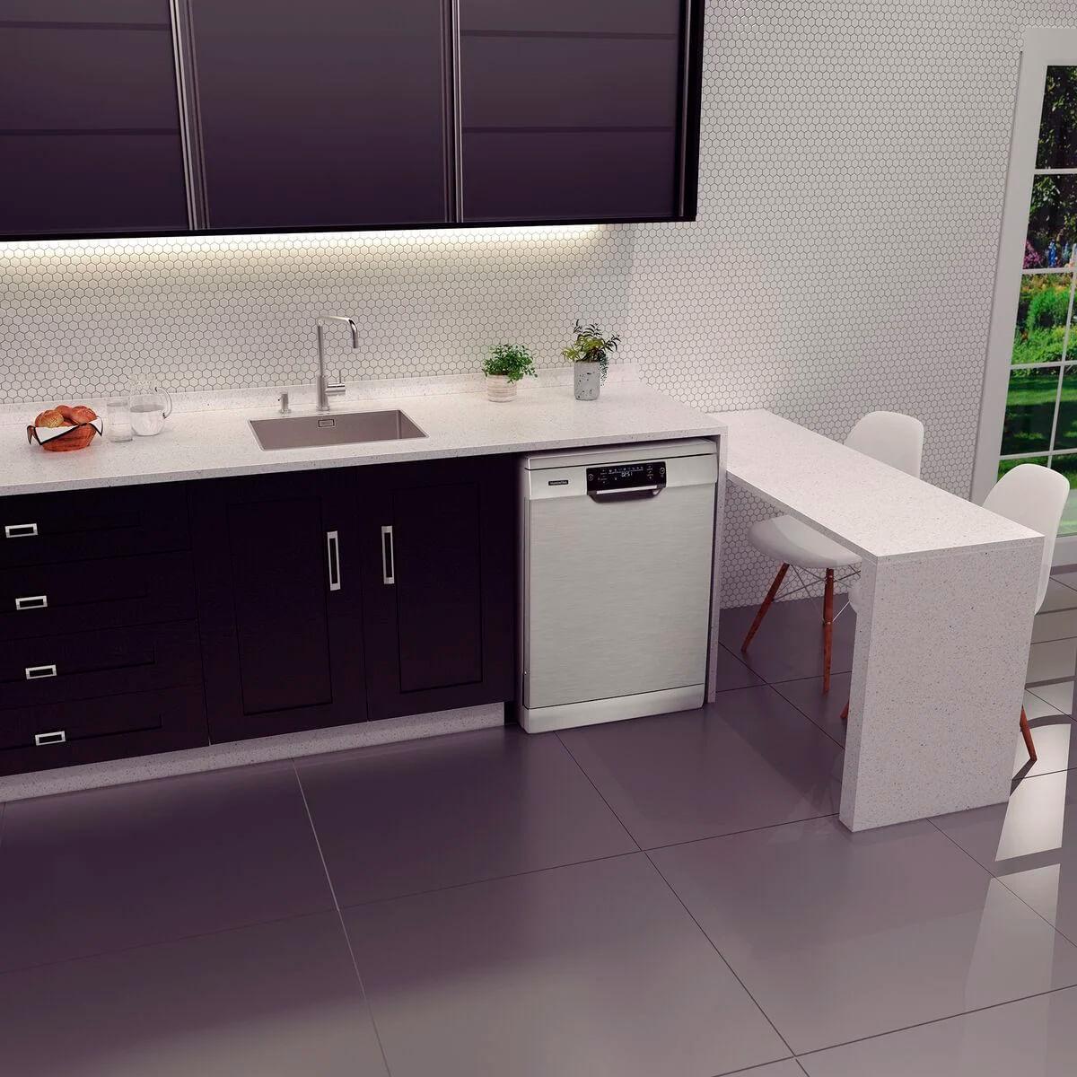 Lava-Louças Tramontina Inox 15 Serviços S15X 60 com 8 Programas e 6 Funções 220 V