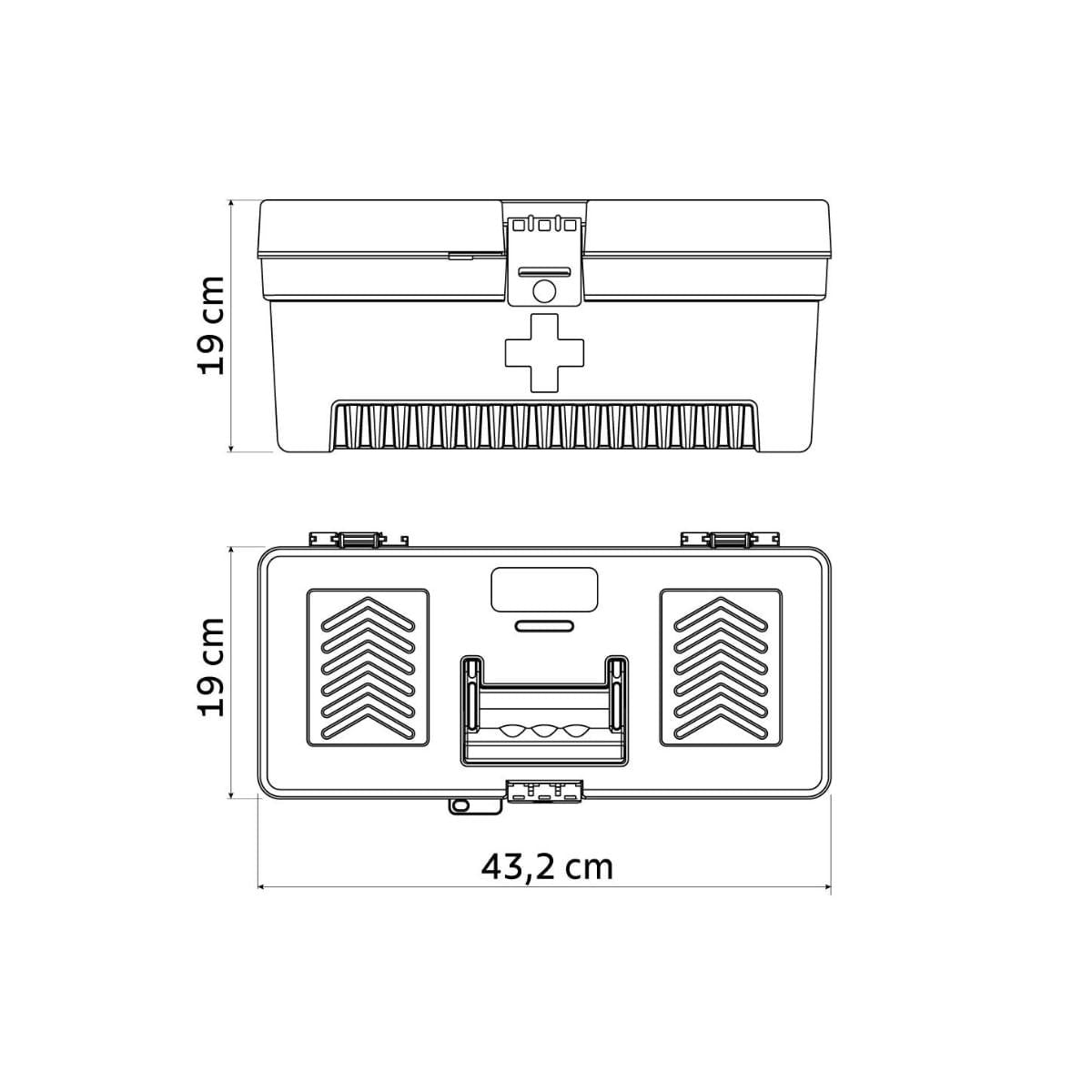 Caixa Plástica para Medicamentos 17" Tramontina