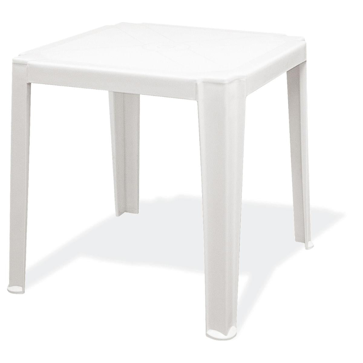 Mesa Quadrada Tramontina Aruba 68 cm em Polipropileno Branco