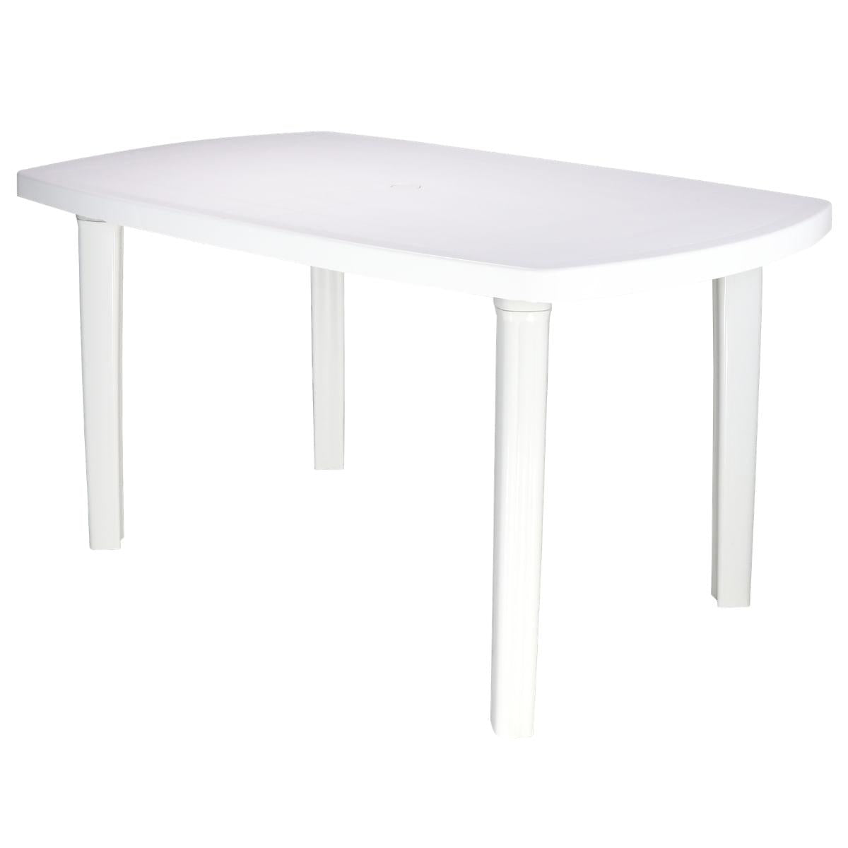 Mesa Tramontina Camboriú Branca 136x84 cm em Polipropileno