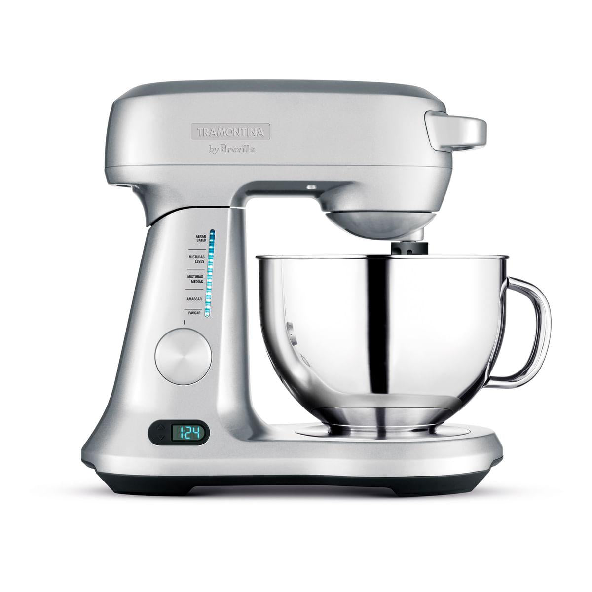 Batedeira Planetária Tramontina by Breville Mix Pro em Alumínio Fundido 840 W com Tigela Inox 4,7 L 127V