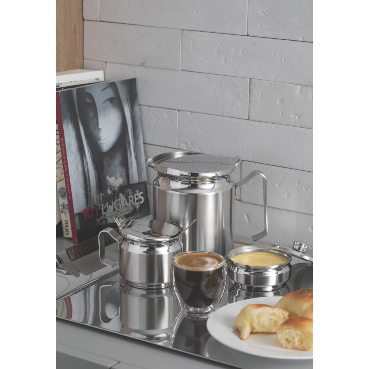 Bule Tramontina para Café e Leite em Aço Inox 7,1 cm 260 ml