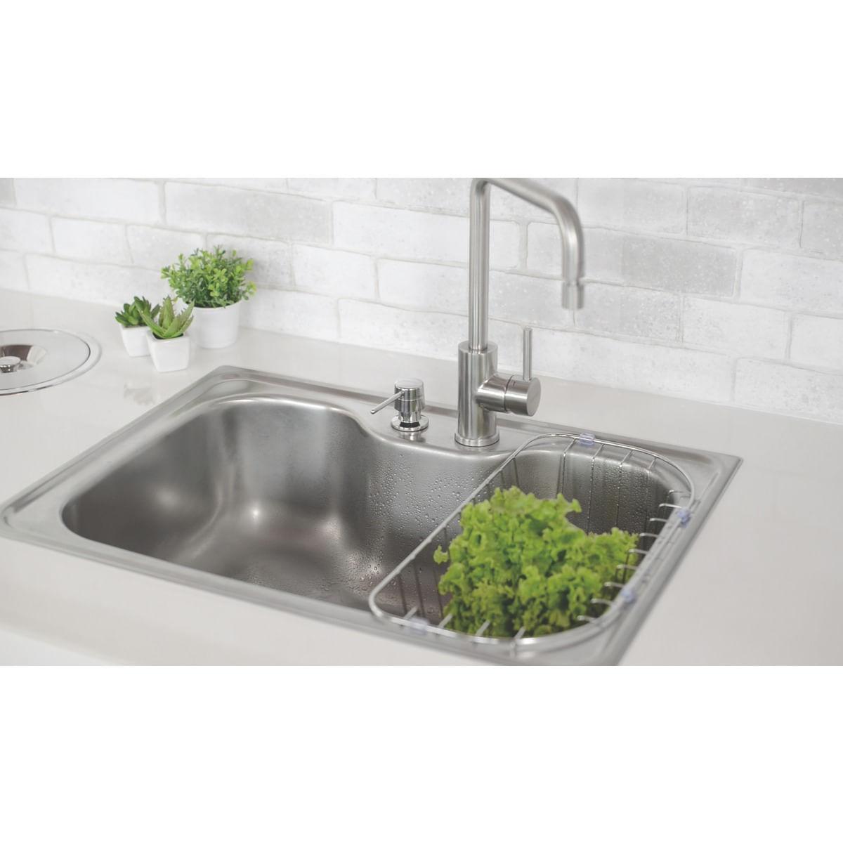 Cuba Tramontina Morgana Aço Inox Acetinado 69x49 cm com Misturador 93806162