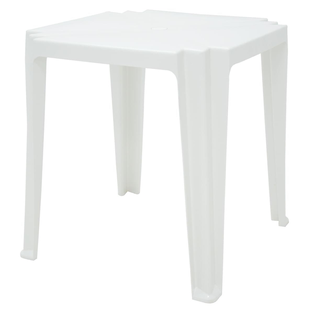 Mesa Quadrada Tramontina Tambau Basic em Polipropileno Branco