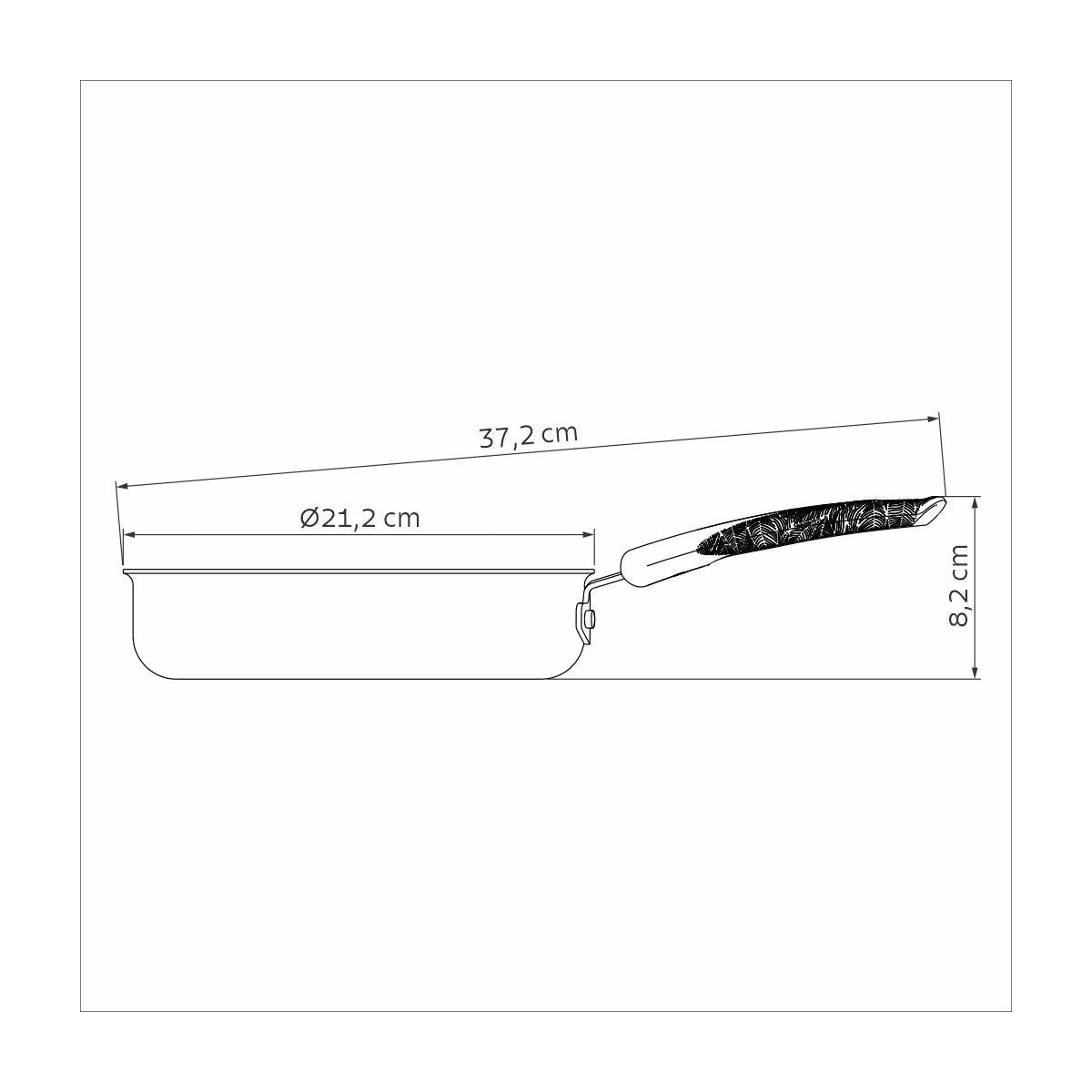 Frigideira Reta Tramontina Lyf em Alumínio 20 cm 1,4 L Antiaderente Starflon Max Verde Natureza