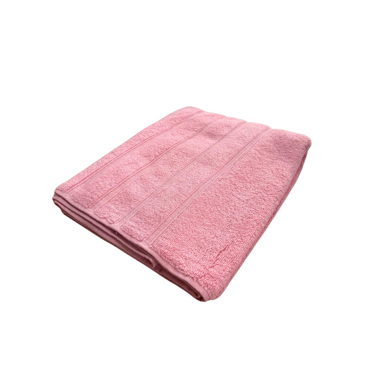 Toalha de Banho Karsten 100% Algodão Combed Rosa 70x140 cm