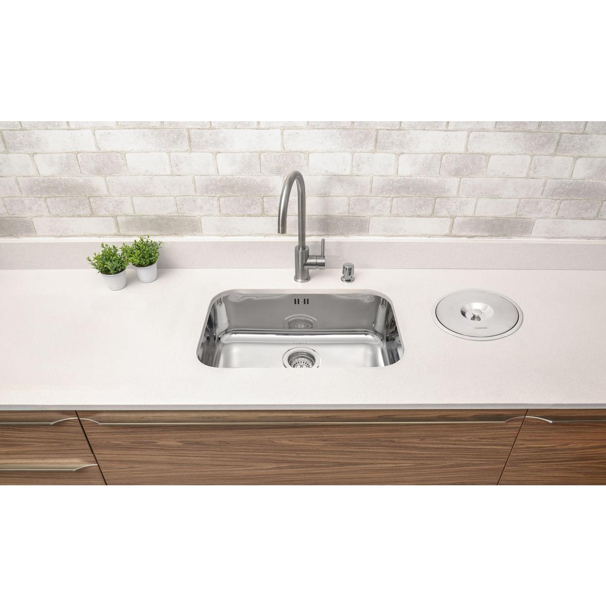 Cuba n.2 Tramontina Lavínia Prime em Aço Inox Alto Brilho 56 x 34 x 17 cm com Válvula e Escape 94024203