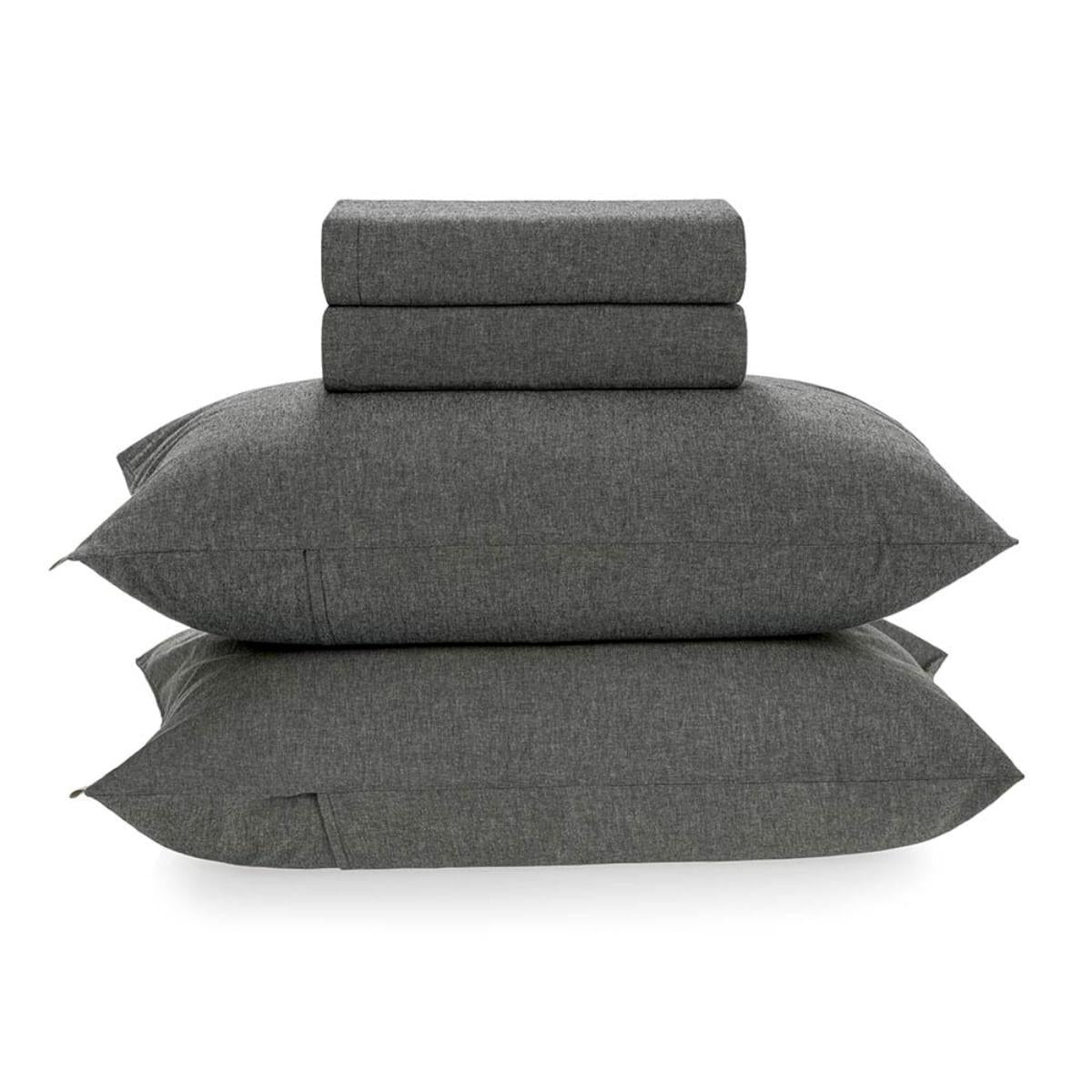 Jogo de Cama Queen 160 Fios Percal Karsten Robin Cinza