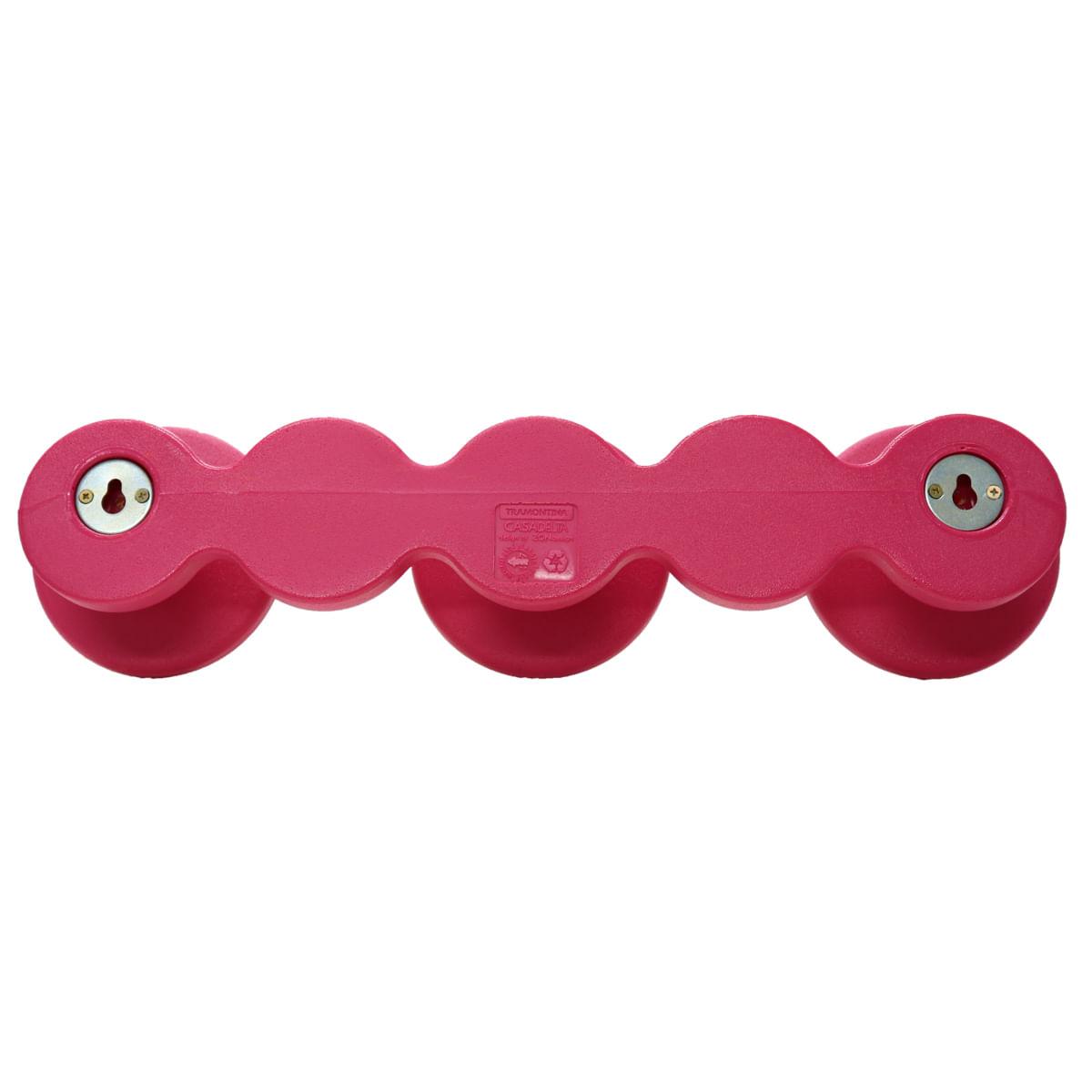 Cabide Infantil Tramontina Bola em Polietileno Rosa