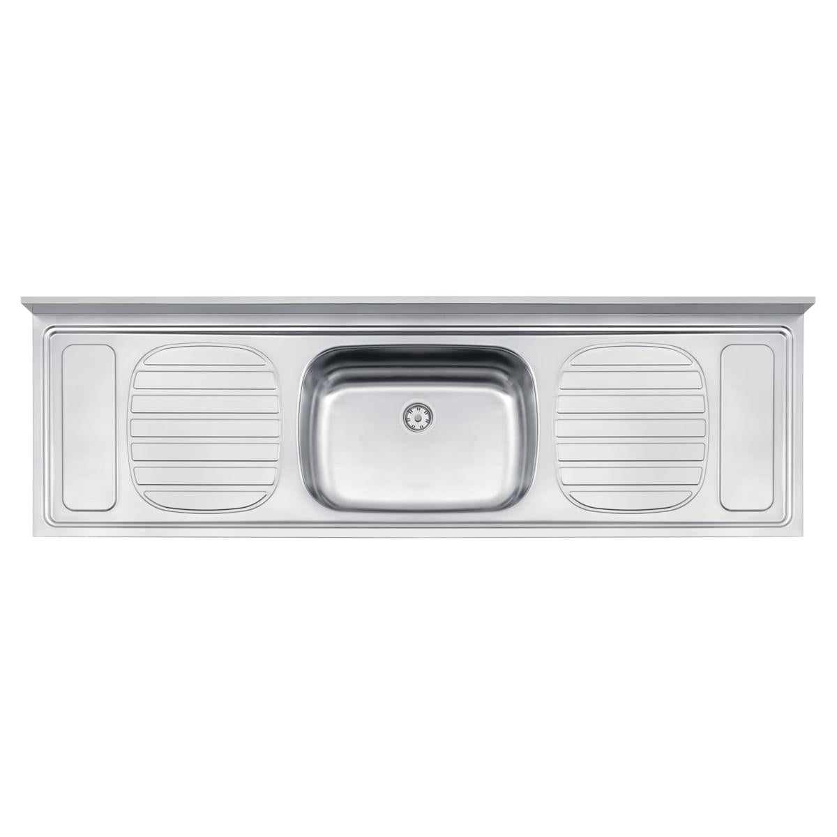 Pia de Apoio Tramontina Filo 56 Plus em Aço Inox 180 x 55 cm Standard