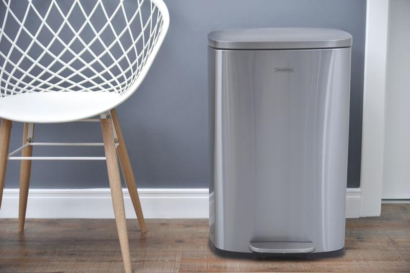 Lixeira Inox com Pedal 50 Litros Tipo D OUTLET Tramontina 94900475
