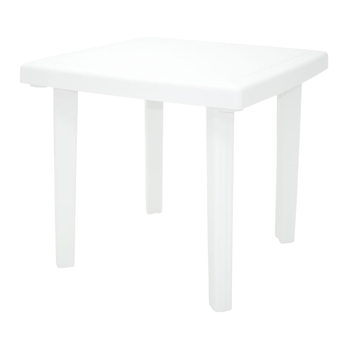 Mesa Tramontina Ilhéus em Polipropileno Branco 81 x 81 cm