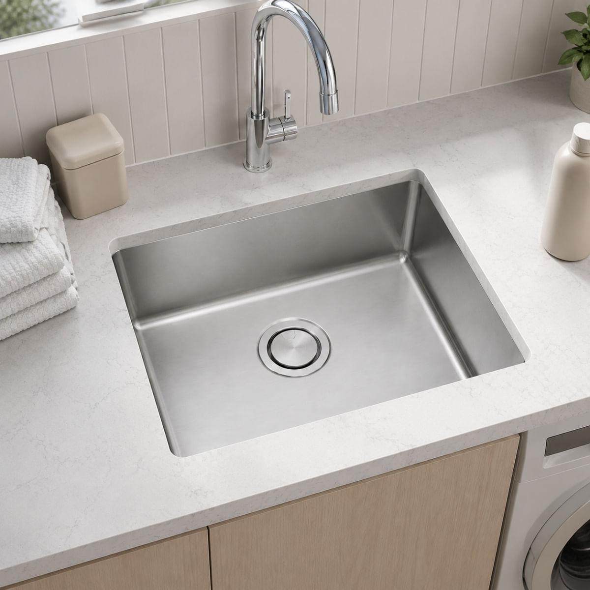Cuba de Embutir Tramontina Quadrum 50U Inox Acetinado 50x40cm Outlet