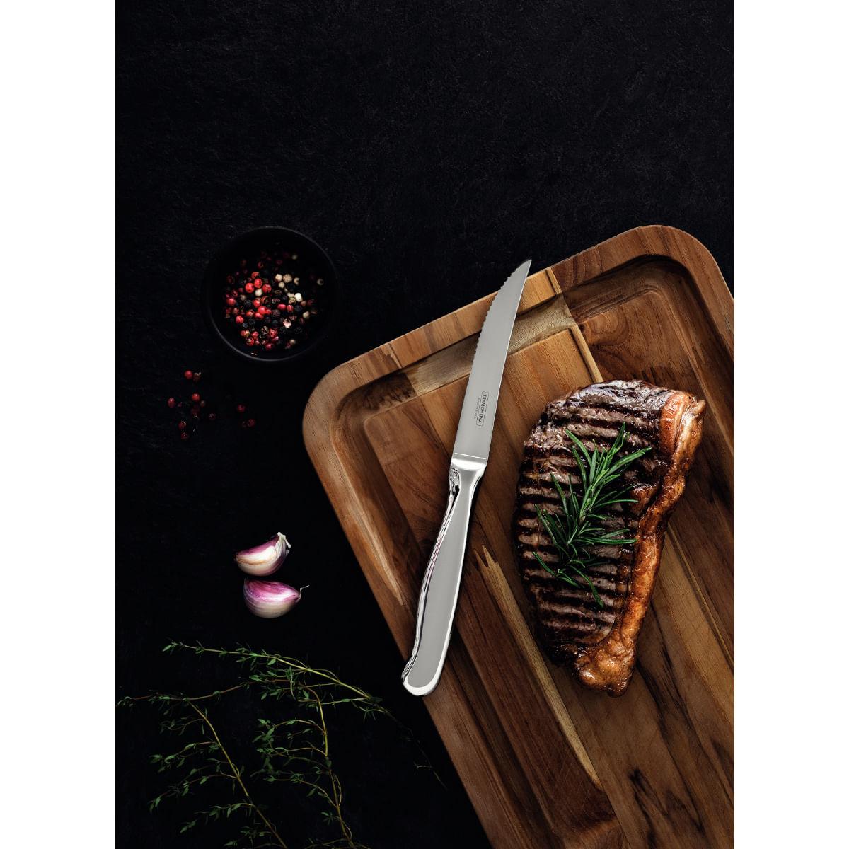 Jogo para Churrasco Tramontina Zurique em Aço Inox Facas Jumbo 12 Peças