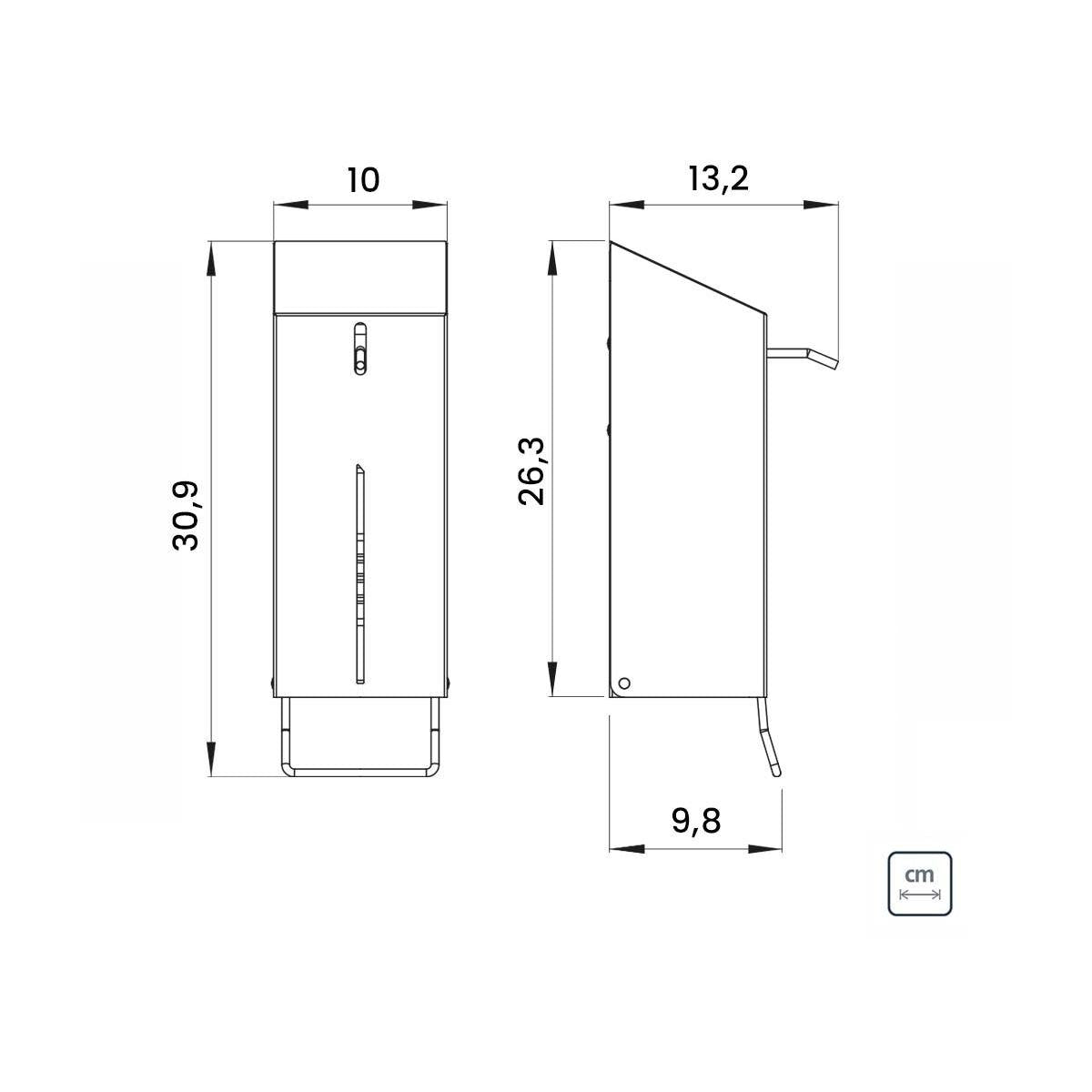 Dispenser para Sabão e Álcool Gel Tramontina em Aço Inox Scotch Brite e Recipiente em PET 500 ml